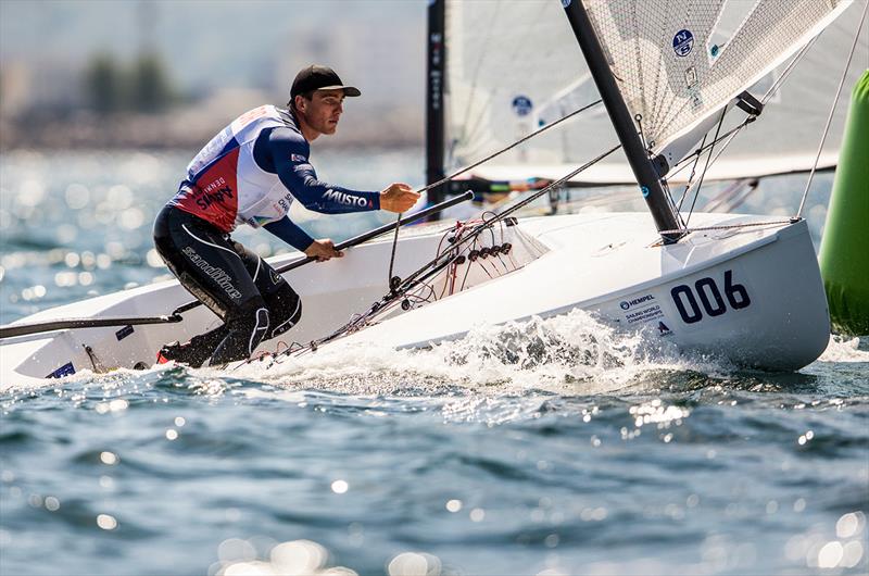 Ben Cornish on day 2 of Hempel Sailing World Championships Aarhus 2018 - photo © Sailing Energy / World Sailing