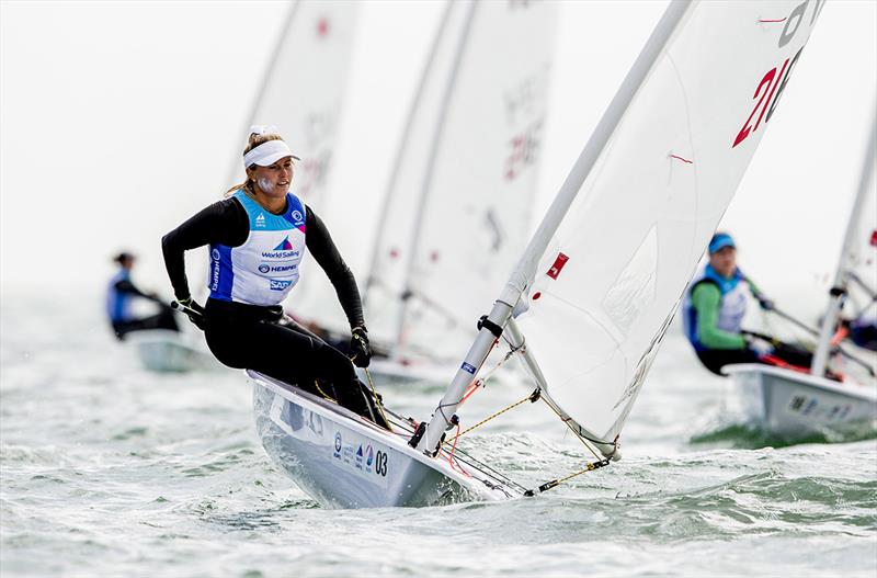 Erika Reineke at the 2020 Hempel World Cup Series Miami - photo © Pedro Martinez / Sailing Energy