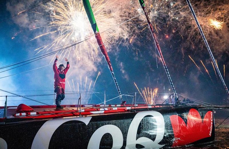 Maitre CoQ IV skipper Yannick Bestaven clinches victory - photo © Bernard Le Bars