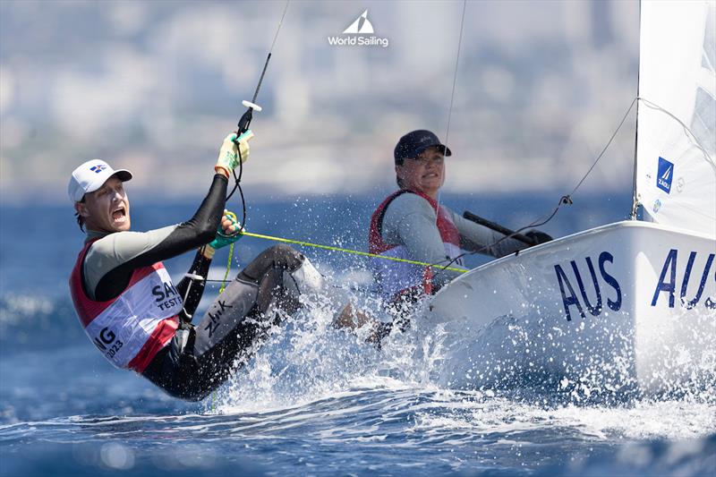 Nia Jerwood and Conor Nicholas - photo © Mark Lloyd / World Sailing