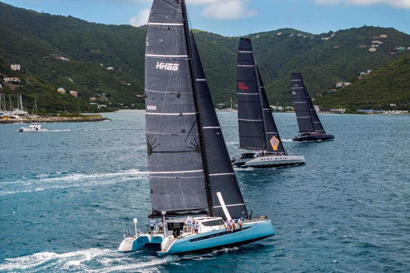 Nemo to weather of Allegra and Convexity² during BVI Spring Regatta & Sailing Festival - photo © Alex Turnbull / Tidal Pulse Media