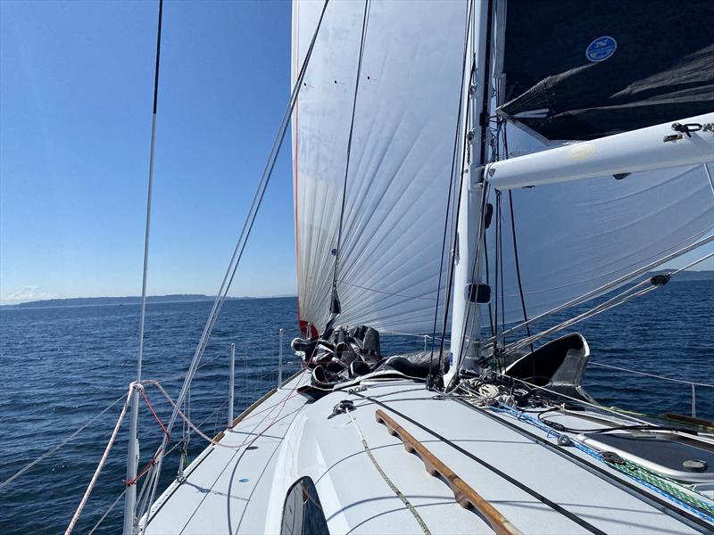 Sailing southbound down Puget Sound on the 2024 Vashon Island Race - photo © David Schmidt