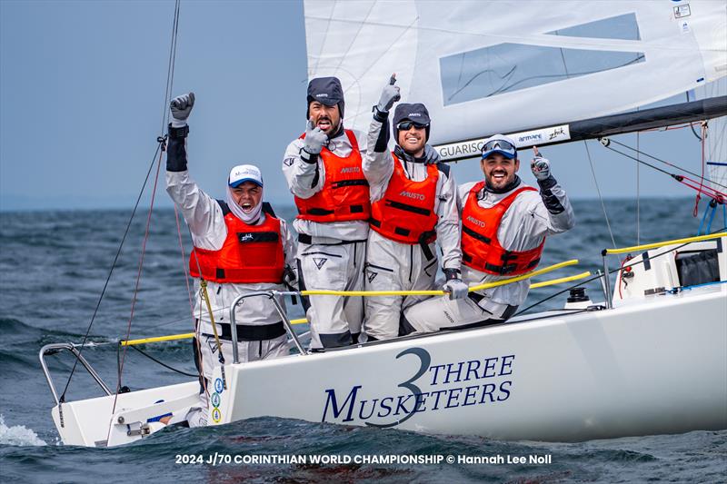 Brazilian Three Musketeers seizes J/70 Corinthian Worlds - photo © Hannah Lee Noll