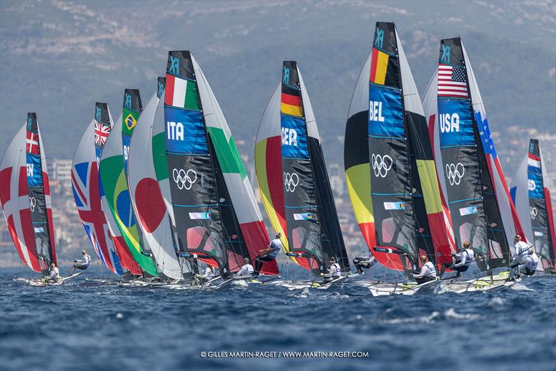 49er - Marseille - Paris2024 Olympic Regatta - July 28, 2024 - photo © Gilles Martin-Raget