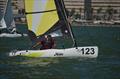 Singlehanded Hobie Wave racecourse action