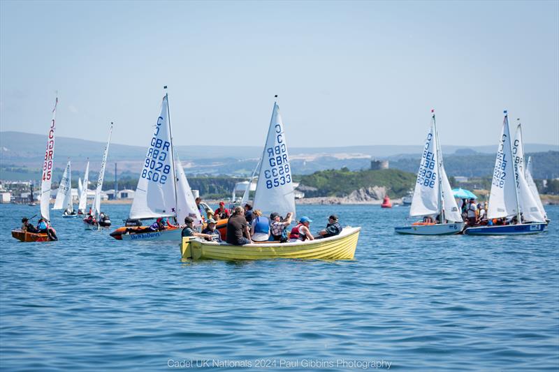 Barry Steel watches the new generation - ABP Cadet UK Nationals in Plymouth day 2 - photo © Paul Gibbins Photography