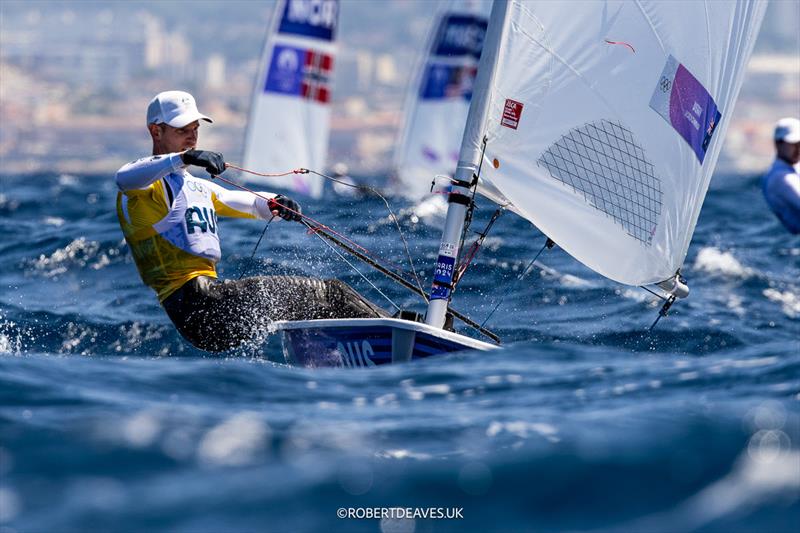 Matt Wearn (AUS) in the Men's Dinghy on August 3 in Marseille at the Paris 2024 Olympic Regatta - photo © Robert Deaves / www.robertdeaves.uk