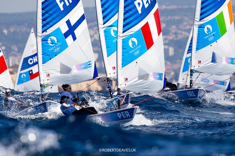 Florencia Chiarella (PER) in the Women's Dinghy on August 3 in Marseille at the Paris 2024 Olympic Regatta - photo © Robert Deaves / www.robertdeaves.uk