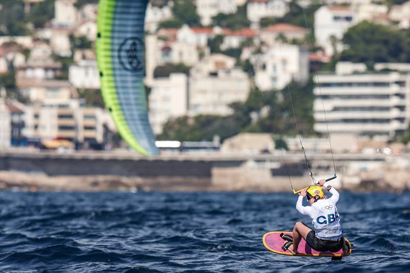 Ellie Aldridge (GBR) - Womens Kite - Day 8 - Marseille - Paris2024 Olympic Regatta - August 4, 2024 - photo © World Sailing / Sander van der Borch