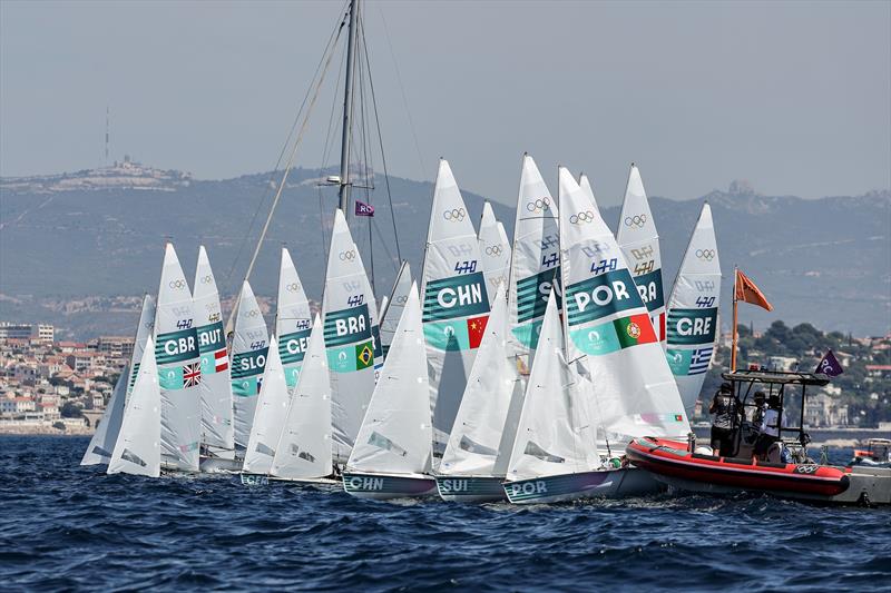 470 Mixed - Day 8 - Marseille - Paris2024 Olympic Regatta - August 4, 2024 - photo © World Sailing / Sander van der Borch