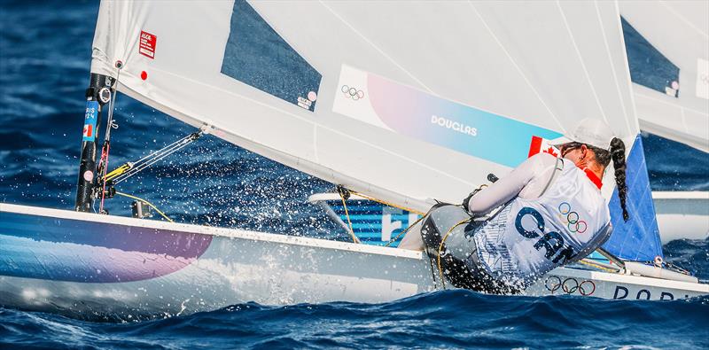 Canada's Sarah Douglas finished in eighth place in the ILCA 6 at the Paris 2024 Olympic Games - photo © Sailing Energy