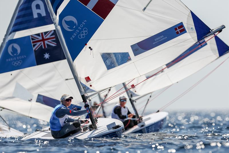 Anne-Marie Rindom (DEN) -  Womens Dinghy - ILCA 6 - Day 9 - Marseille - Paris2024 Olympic Regatta - August 5, 2024 - photo © World Sailing / Sander van der Borch