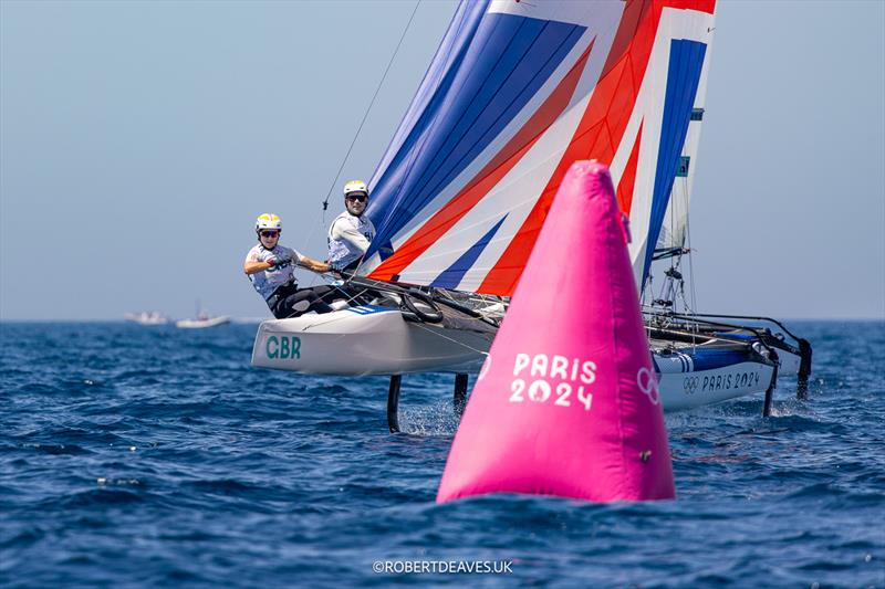 GBR - Nacra 17 - Paris 2024 Olympic Sailing Competition - photo © Robert Deaves / www.robertdeaves.uk