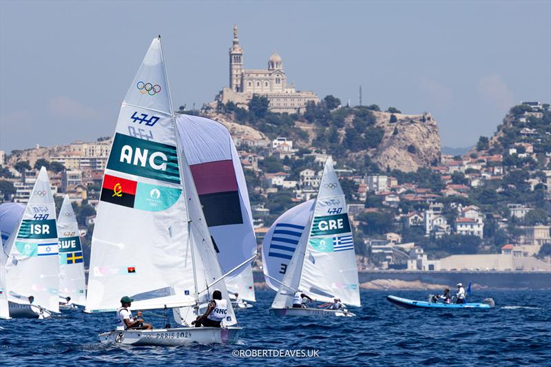 470 - Race 8 - Paris 2024 Olympic Sailing Competition - photo © Robert Deaves / www.robertdeaves.uk