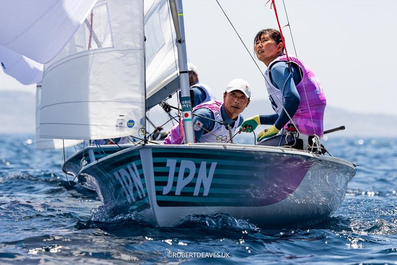 JPN - Nacra 17 - Paris 2024 Olympic Sailing Competition - photo © Robert Deaves / www.robertdeaves.uk