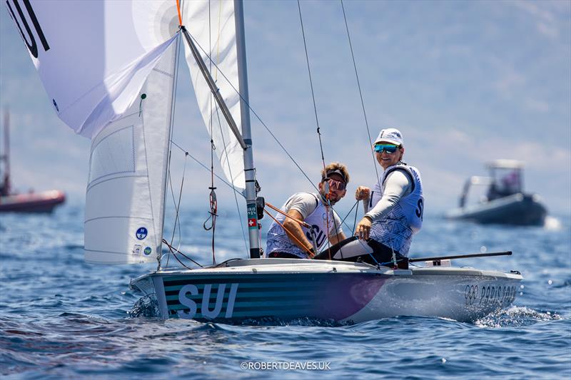 SUI - 470 - Paris 2024 Olympic Sailing Competition - photo © Robert Deaves / www.robertdeaves.uk