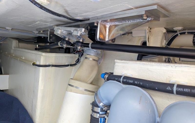 Xc 47 - Steering system access in the stern locker - photo © Mark Jardine