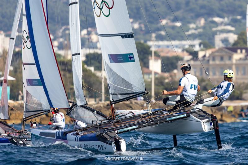 FIN - Nacra 17 - Paris 2024 Olympic Sailing Competition - photo © Robert Deaves