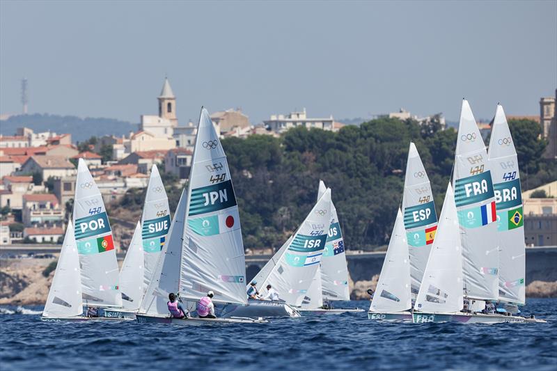 Mixed Dinghy Medal Race at Paris2024 on August 8, 2024 in Marseille, France - photo © World Sailing / Lloyd Images