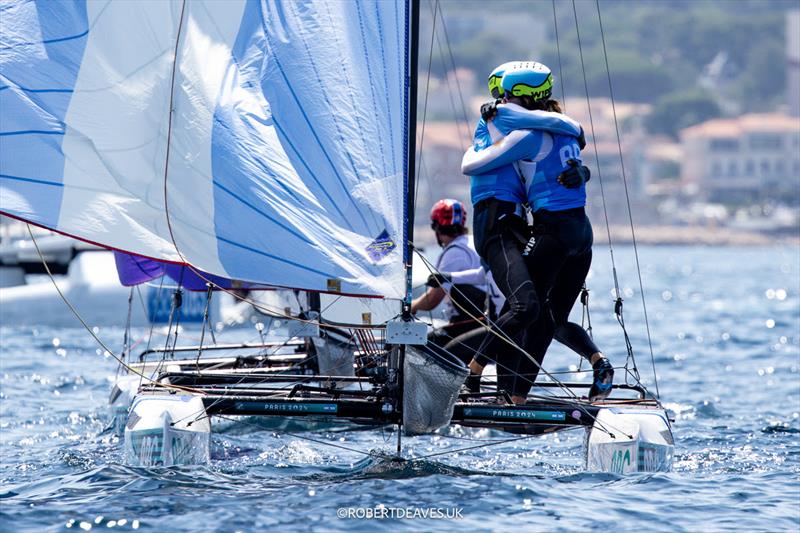 ARG - Nacra 17 Silver - Paris 2024 Olympic Sailing Competition - photo © Robert Deaves