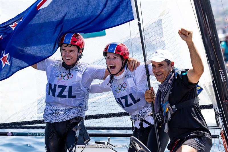 NZL - Nacra 17 Bronze - Paris 2024 Olympic Sailing Competition - photo © Robert Deaves