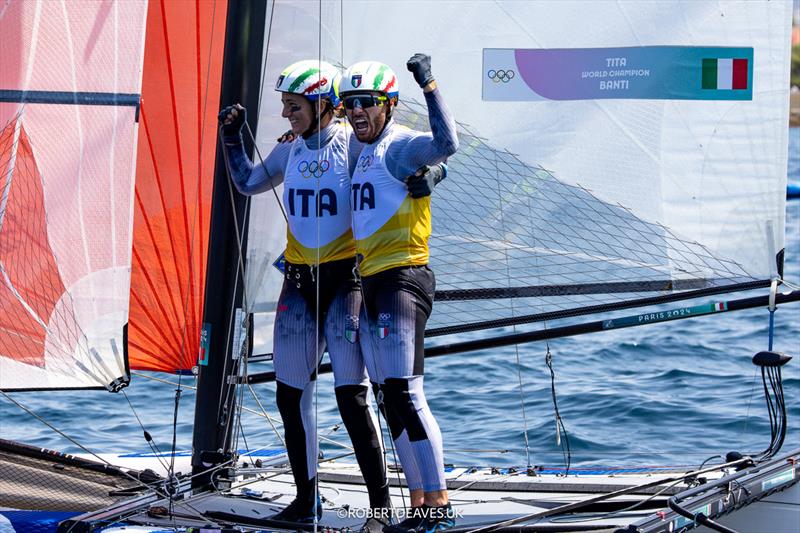 ITA - Nacra 17 Gold - Paris 2024 Olympic Sailing Competition - photo © Robert Deaves