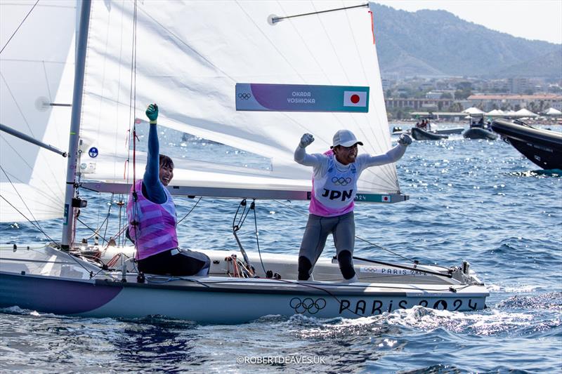 JPN - 470 Silver - Paris 2024 Olympic Sailing Competition - photo © Robert Deaves