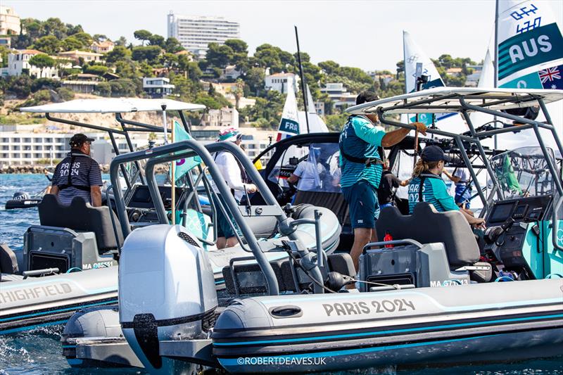 Photo boats - Paris 2024 Olympic Sailing Competition - photo © Robert Deaves