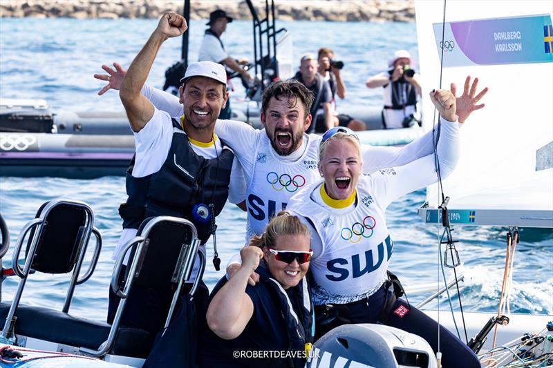 SWE - 470 Bronze - Paris 2024 Olympic Sailing Competition - photo © Robert Deaves