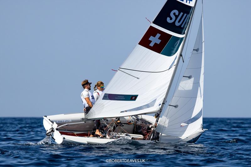 SUI - 470 - Paris 2024 Olympic Sailing Competition - photo © Robert Deaves