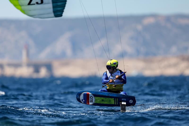 Silver for Toni Vodisek (SLO) - Men's Kite Final at Paris 2024 - photo © World Sailing / Sander van der Borch