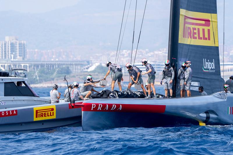 Luna Rossa Prada Pirelli -  AC75  - Louis Vuitton Preliminary Event - Day 1 - Barcelona - August 22, 2024 - photo © Ian Roman / America's Cup