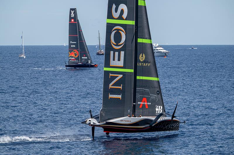 Alinghi Red Bull Racing vs. INEOS Britannia on Louis Vuitton Cup Semi-Finals Day 3 - 16th September 2024 - photo © Ricardo Pinto / America's Cup