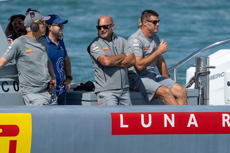 Max Sirena (centre) Luna Rossa - Day 3 - Semi-Finals - Louis Vuitton Cup - Day 12 - September 16, 2024 - Barcelona - photo © Ian Roman / America's Cup