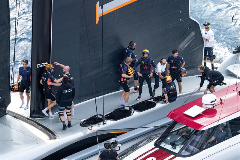 INEOS Britannia through to the Finals on Louis Vuitton Cup Semi-Finals Day 4 - 18th September 2024 - photo © Ricardo Pinto / America's Cup