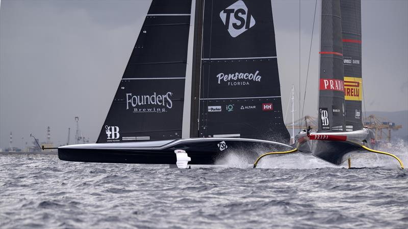 Luna Rossa Prada Pirelli vs. New York Yacht Club American Magic on Louis Vuitton Cup Semi-Finals Day 4 - 18th September 2024 - photo © David Maynard / www.alleycatphotographer.com