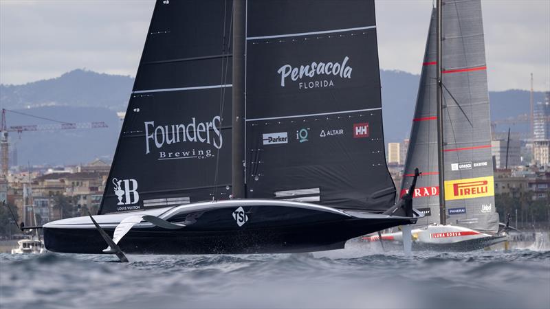 Luna Rossa Prada Pirelli vs. New York Yacht Club American Magic on Louis Vuitton Cup Semi-Finals Day 5 - 19th September 2024 - photo © David Maynard / www.alleycatphotographer.com