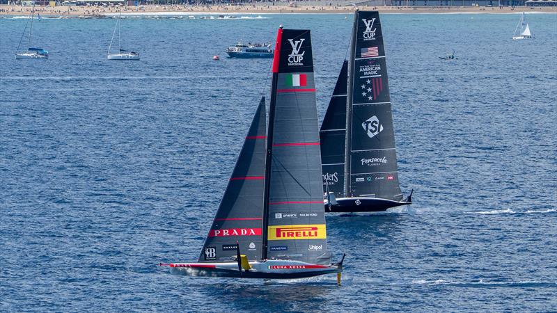  Luna Rossa and American Magic - Semi-Finals - Louis Vuitton Cup - Day 14 - September 19, 2024 - Barcelona - photo © Ian Roman / America's Cup