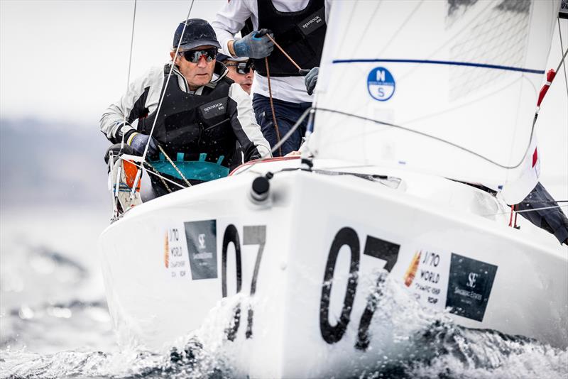 Brutus II (GBR), third overall in the Sandberg Estates J/70 Worlds in Palma - photo © SailingShots by María Muiña