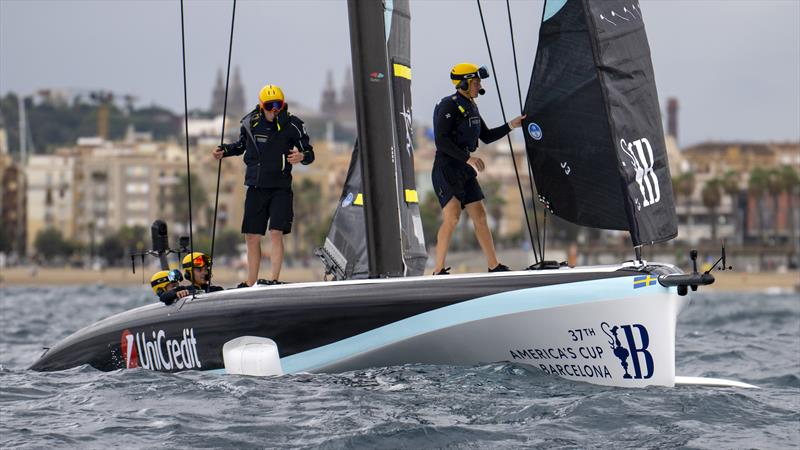 Swedish Challenge Youth Team Powered by Artemis Technologies on UniCredit Youth America's Cup, Race Day 4 - Group B  - September 21, 2024 - Barcelona - photo © David Maynard / www.alleycatphotographer.com