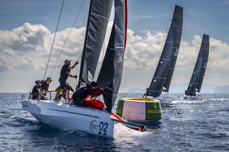 The ClubSwan 28 Marcello at the upwind mark, Rolex Swan Cup - photo © YCCS / Daniele Macis