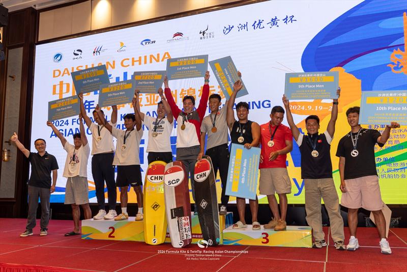 Prizegiving ceremony in true Chinese style! - 2024 Kiteboarding Asian Championships - photo © IKA Media / Matias Capizzano