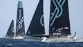 NYYC American Magic Youth Team, Alinghi Red Bull Racing Youth team Switzerland on Day 6 - Group A - UniCredit Youth America's Cup - September 23, 2024 - Barcelona